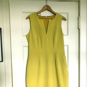 J. Crew Factory Split Neck Sheath Dress